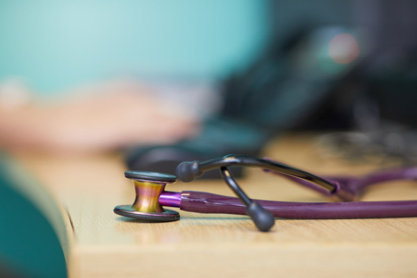 A photo of a stethoscope
